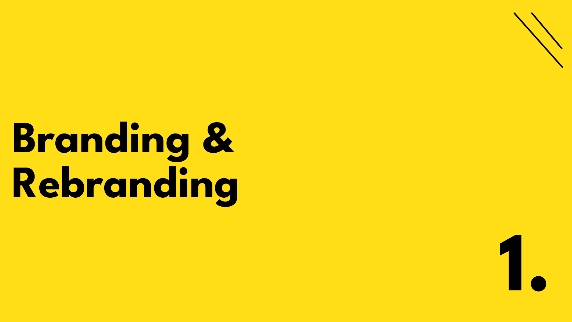 Branding and rebranding services – custom logo design and complete visual identity